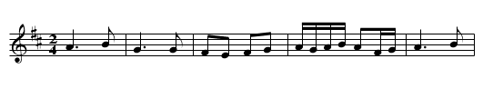 Bourree de Cusset - staff notation