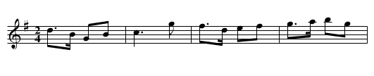 Bourree de la Brande d'Ardentes - staff notation