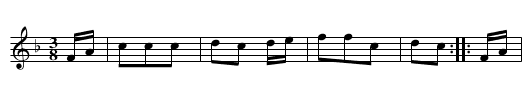 bourrée de Pontgibaud - staff notation