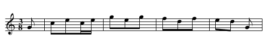 Bourree de Reuilly - staff notation