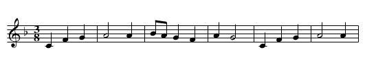 Bourrée d'Egletons - staff notation