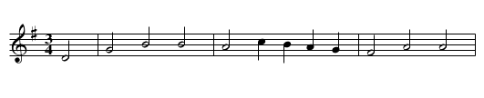 Bourrée des Gars - staff notation