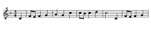 Bourrée des Monédières - staff notation