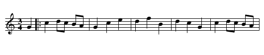 Bourr&eacute;e d'Oulches - staff notation