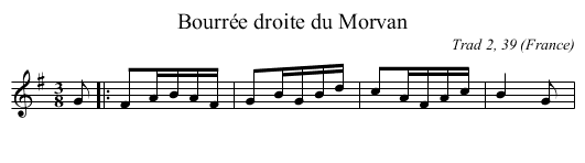 Bourr&eacute;e droite du Morvan - staff notation