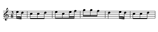 Bourree en V - staff notation