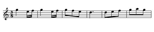 Bourr&eacute;e la Crouzado - staff notation