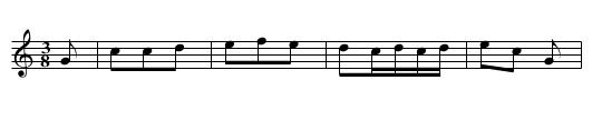 Bourree pastourelle - staff notation