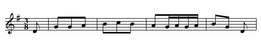 Bourree pastourelle - staff notation