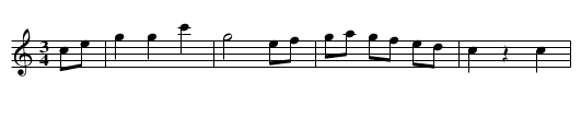 Bourrée patinée - staff notation