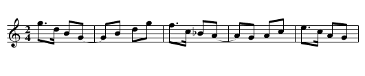 Bourree - staff notation