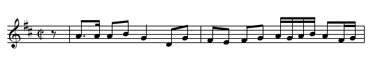 Bourr&eacute;e - staff notation