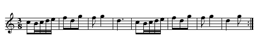 Bourr&eacute;e - staff notation