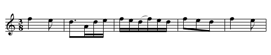 Bourr&eacute;e - staff notation