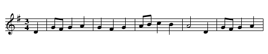 Bourr&eacute;e - staff notation