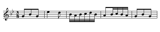Bourree - staff notation
