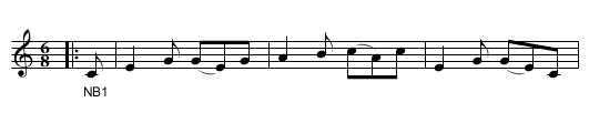Bouzer Castle. - staff notation
