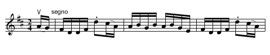 BOY IN THE GAP -- REEL - staff notation