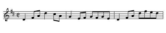 Boy in the Gap, The - staff notation