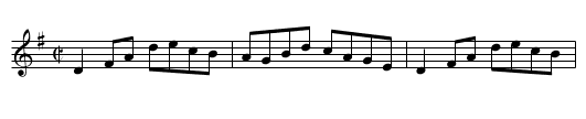 Boy in the Gap, The  - staff notation