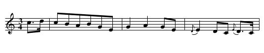 Boyle Abbey (Roscommon) - staff notation