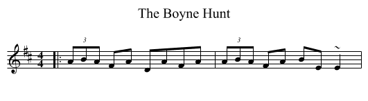Boyne Hunt, The  - staff notation