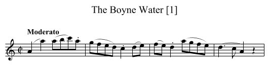 Boyne Water [1], The - staff notation
