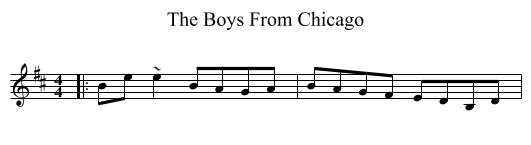 Boys From Chicago, The  - staff notation