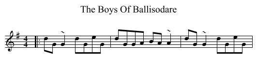 Boys Of Ballisodare, The  - staff notation