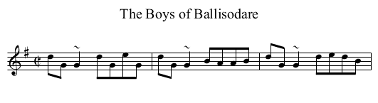 Boys of Ballisodare, The - staff notation