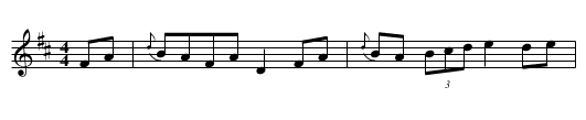 Boys of Bluehill, The - Variations - staff notation