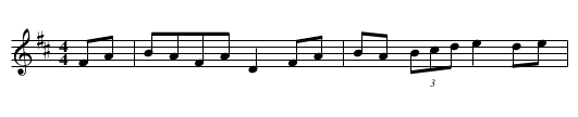 Boys of Bluehill, The - staff notation