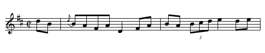 Boys of Bluehill, The - staff notation