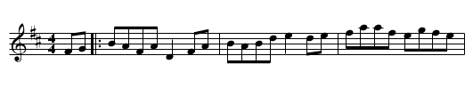 Boys of Bluehill, The - staff notation
