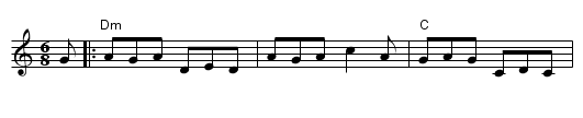 Boys of Tanderagee - staff notation
