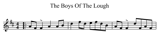 Boys Of The Lough, The  - staff notation