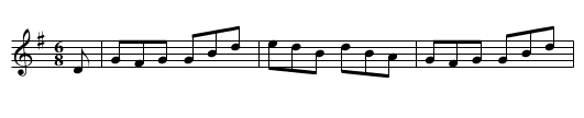 Boys of the Town No. 1 - staff notation