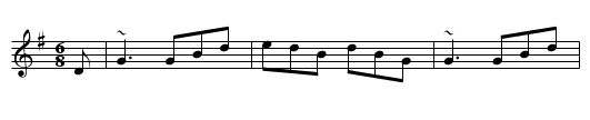 Boys of the Town - staff notation