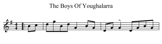 Boys Of Youghalarra, The  - staff notation