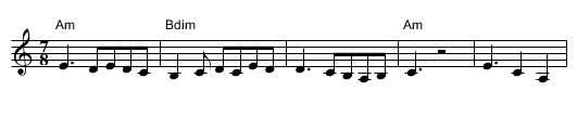 Bracno Oro - staff notation