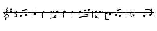 Braes of Balandine - staff notation