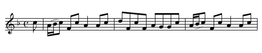 Braes of Balquheder - staff notation