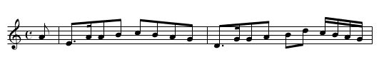 Braes of Busbie - staff notation