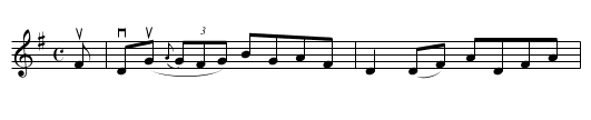 Braes of Bushy - staff notation
