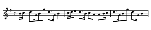 Braes of Cawdor - staff notation