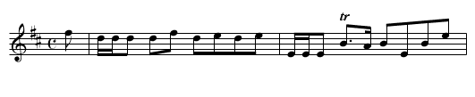 Braes of Mar. - staff notation