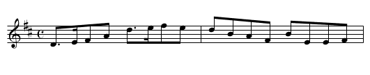 Braes of Moran - staff notation