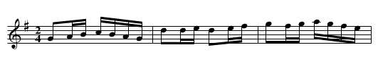 Bramhall's Hill - staff notation