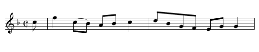 Brampton Reel. - staff notation