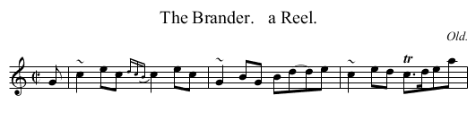 Brander.   a Reel., The  - staff notation